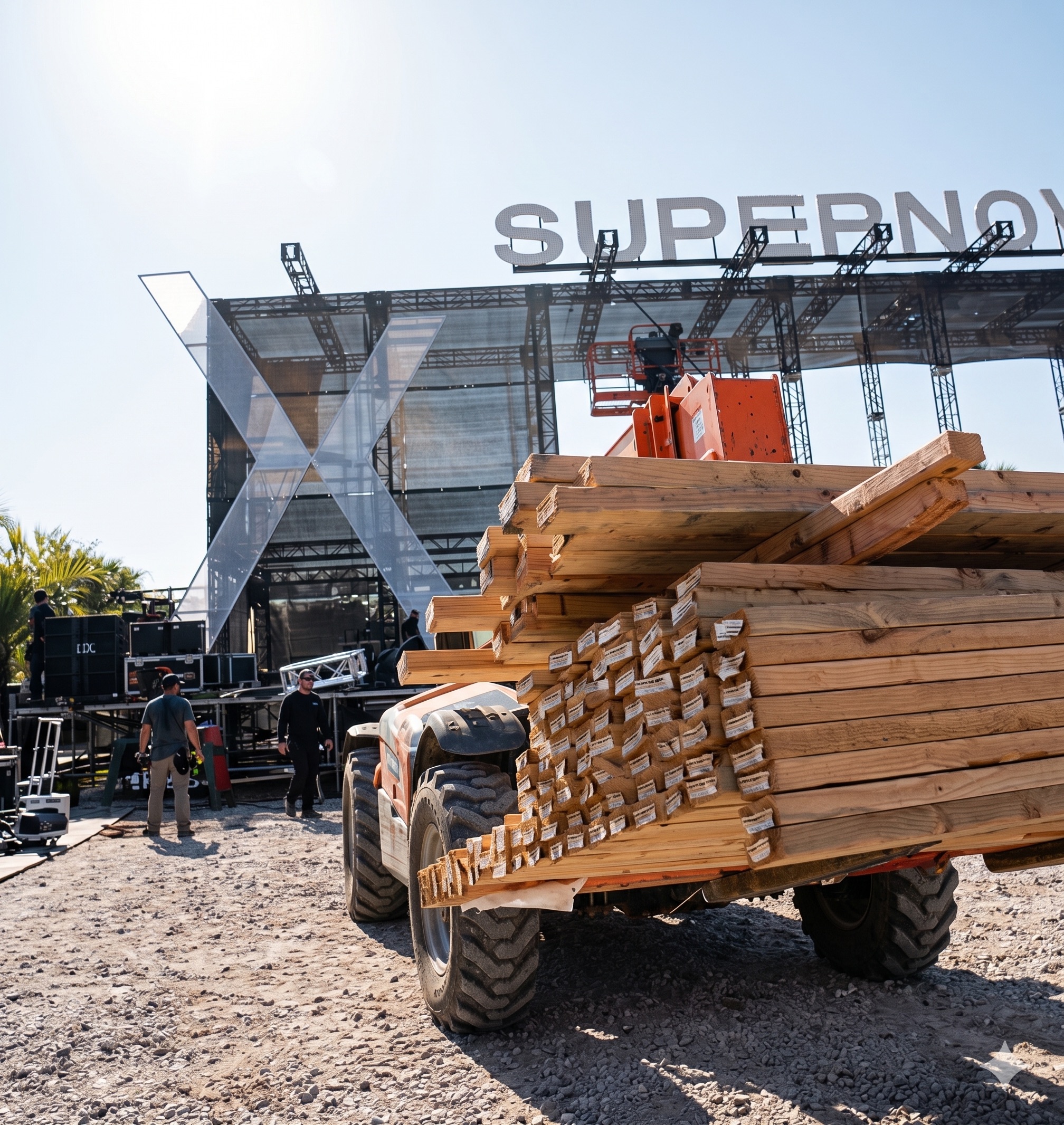 Stage structure assembly