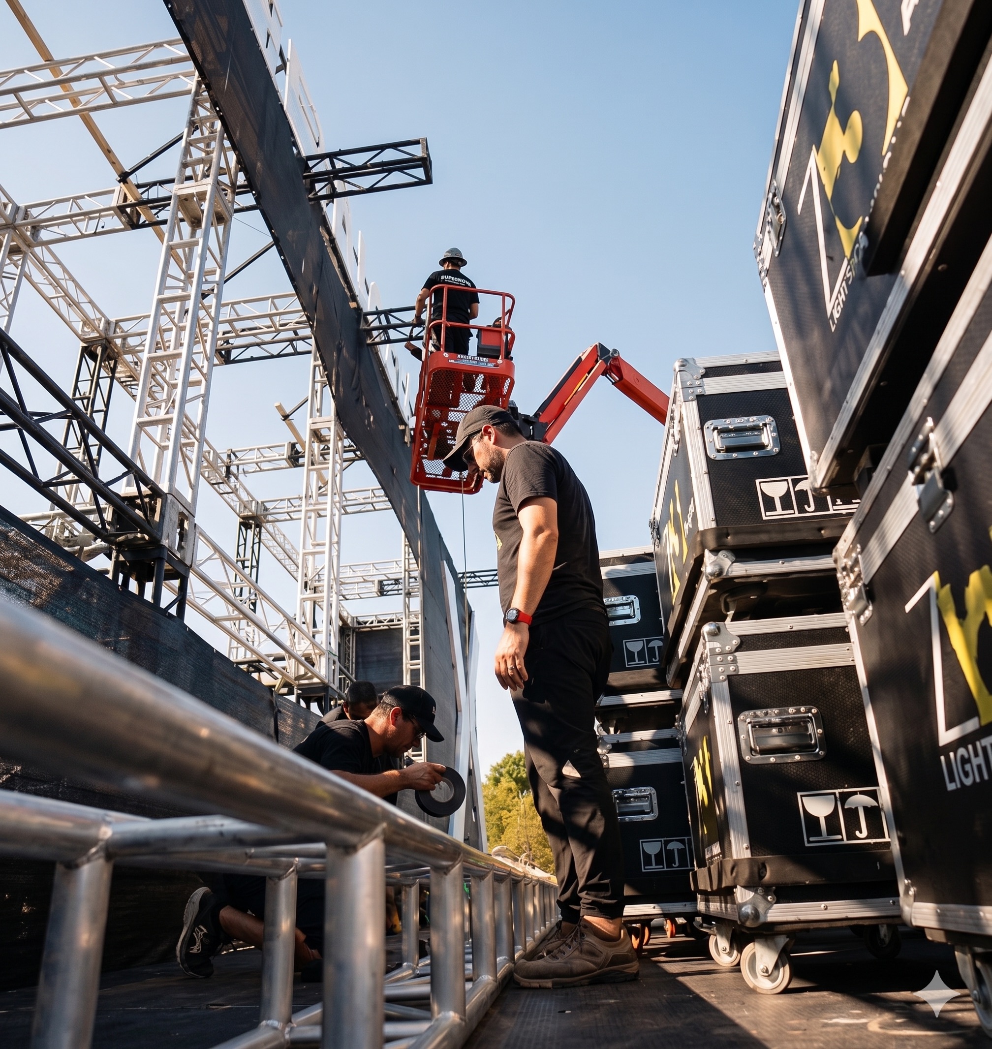 Stage structure assembly