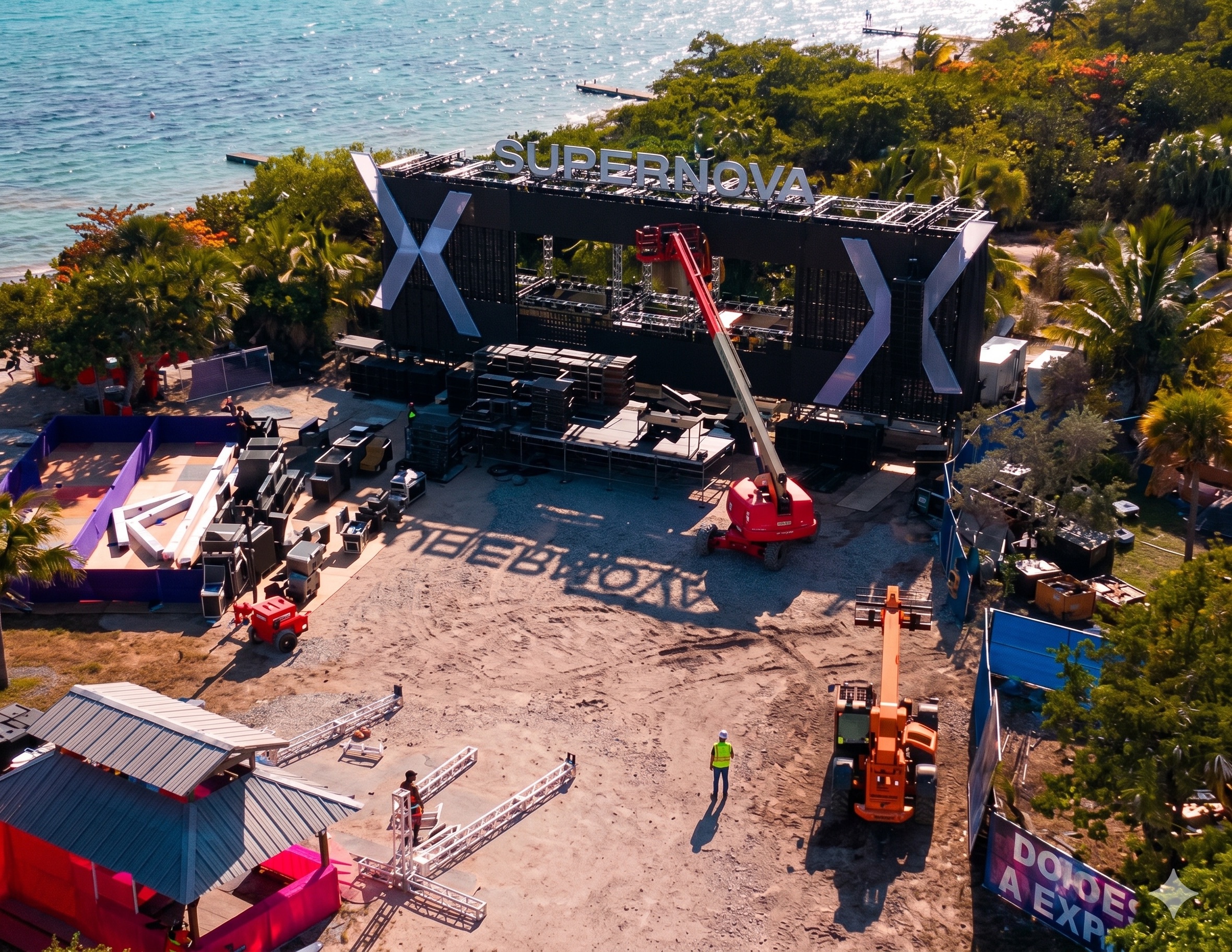 Stage structure assembly